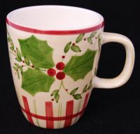 Laurie Gates HOLLY HOLIDAY Los Angeles  Pottery Coffee Mug